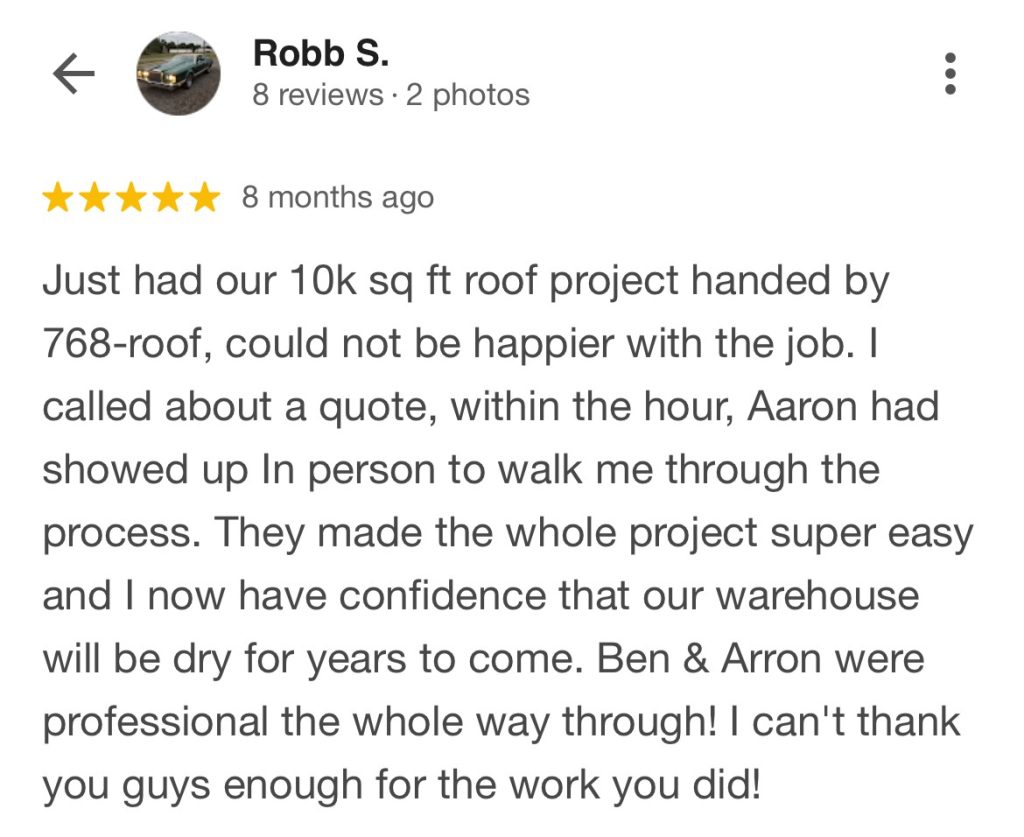 Google Review Aaron 
